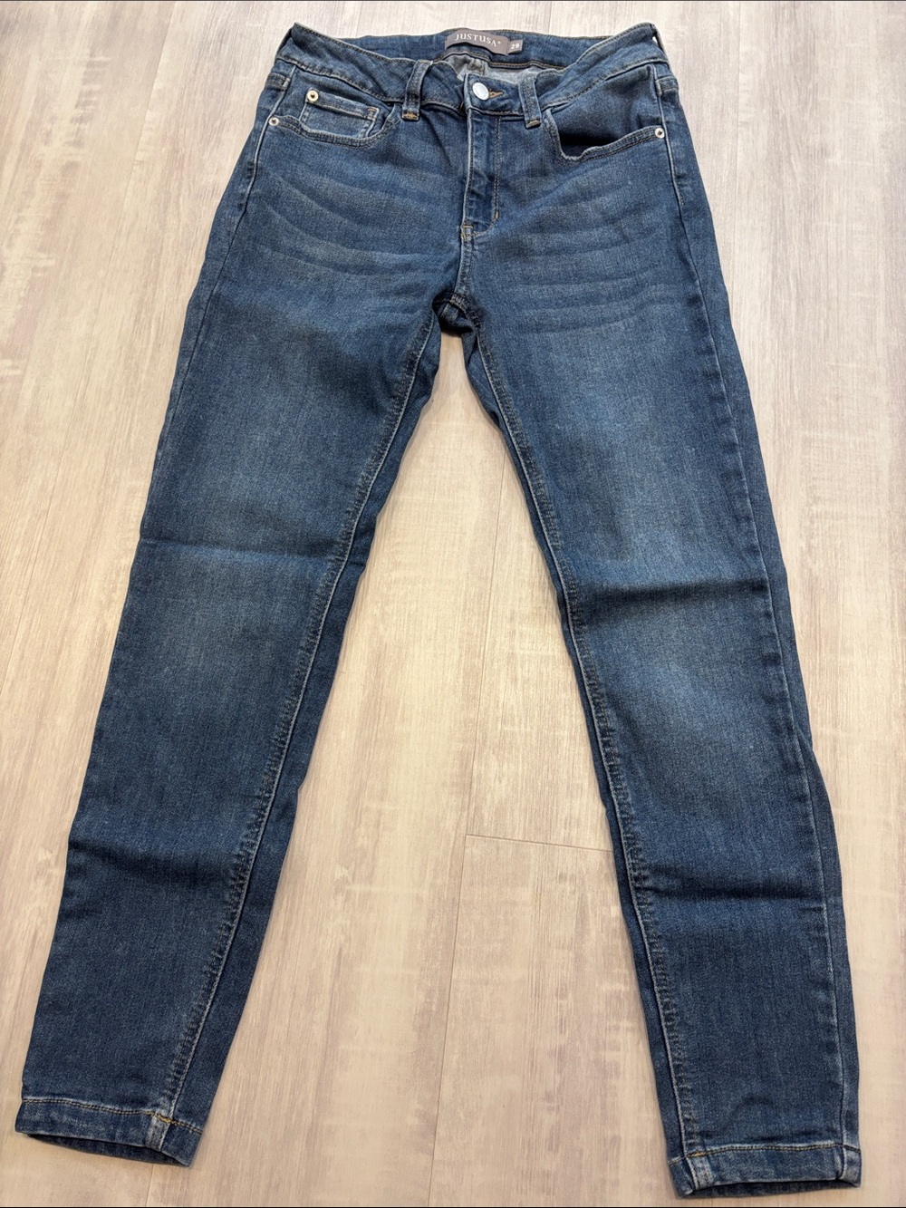 Just USA Women's Skinny Jeans in Dark and Medium Blue (Bundle) - Picture 10 of 14